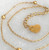 EVER GOLD DAINTY DOUBLE CHAIN BRACELET