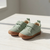 Moss Barefoot Kids Sneakers Suede Leather, Flexible Sole, Velcro Closure