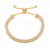 Collette Z Gold Plated Sterling Silver Clear Cubic Zirconia Twisted Strand Bracelet