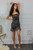 Ruch Hour Mesh Print Ruch Mini Dress