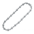 Collette Z Sterling Silver with Rhodium Plated Clear Oval with Round Cubic Zirconia Halo Necklace