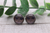 Leopard Jack || Glass Stud Earrings || Hypoallergenic