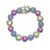 Collette Z Sterling Silver Multicolor Cubic Zirconia Heart Bracelet