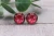 Hibiscus Flowers Glass Stud Earrings