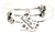 I Love My Miniature Pinscher Heart Triple Style Bangle Bracelet
