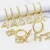 Crystal Initial Drop Earrings