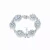 Collette Z Sterling Silver Cubic Zirconia Bracelet With Flower Motif