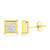 14K White Gold 1/2 Cttw 4-Prong Set Brilliant Round-Cut Solitaire Lab Grown Diamond Push Back Stud Earrings (E-F Color, VVS2-VS1 Clarity)