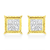14K White Gold 1/2 Cttw 4-Prong Set Brilliant Round-Cut Solitaire Lab Grown Diamond Push Back Stud Earrings (E-F Color, VVS2-VS1 Clarity)
