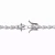 Collette Z Sterling Silver with Rhodium Plated Clear Round and Heart Cubic Zirconia Tennis Bracelet