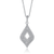 Collette Z Sterling Silver Cubic Zirconia Pear-shape Necklace