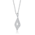 Collette Z Sterling Silver Cubic Zirconia Pear-shape Necklace