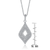 Collette Z Sterling Silver Cubic Zirconia Pear-shape Necklace
