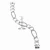 Collette Z Sterling Silver Cubic Zirconia Link Bracelet