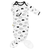 Black & White Neutral Knotted Sleep Gown 