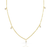 LYDIA GOLD DIAMOND STATION NECKLACE
