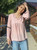 Whistling Dixie Dusty Pink Bell Sleeves Top