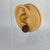 Medium - Dark Oak - Handmade Stud Wooden Earrings - Minimalistic Circle