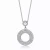 Collette Z Sterling Silver Cubic Zirconia Circle Necklace