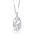 Collette Z Sterling Silver Cubic Zirconia Multiple Circle Necklace