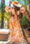 Summer Dreams Floral Ruffle Cut Out Maxi Dress