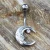 316L Stainless Steel Moon and Star Navel Ring