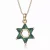 Collette Z Sterling Silver Cubic Zirconia and Gold Overlay Clear Necklace