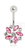 Surgical Steel Fancy Flower Navel Ring