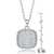 Collette Z Sterling Silver Square Pendant