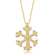 Collette Z Goldplated Sterling Silver Cubic Zirconia Snowflake Necklace