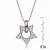 Collette Z Sterling Silver Cubic Zirconia Open Star Necklace