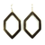 Large Hexagonal Cutout - Brass