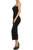 Snap On Tube Body-Con Midi Dress Black