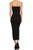 Snap On Tube Body-Con Midi Dress Black