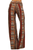 High Waist Brown Tribal Printed Palazzo Pants