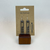 Iron Earth Stain Small Handmade Wooden Earrings - Long & Skinny Cut Out Geometri