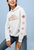 Chicago Skyline Hoodie with Outline & Matching Stars on Sleeve