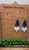 Ice Blue Glitter Gnome || Acrylic Dangle Earrings || Hypoallergenic
