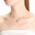 Collette Z Sterling Silver Cubic Zirconia Double Heart Necklace