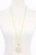 Tropical Leaf Pendant Beaded Long Necklace