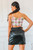 Gia Geometric Cropped Top