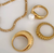 CAMRON GOLD THIN CROISSANT RING