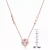 Collette Z Rose-plated Sterling Silver Cubic Zirconia Square Necklace