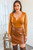 Kiara Split Neck Solid Bodysuit Marsala