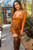 Kiara Split Neck Solid Bodysuit Marsala
