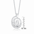Collette Z Sterling Silver Clear Cubic Zirconia Swirl Necklace