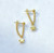 SIA GOLD STAR LOOP CHAIN EARRINGS