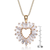 Collette Z Sterling Silver Cubic Zirconia Gold Plating Clear Necklace