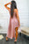 Pleated On Me Asymmetrical High Low Dress