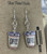 Rust - To-Go Coffee Cup Handmade Shrink Plastic Dangle Earrings